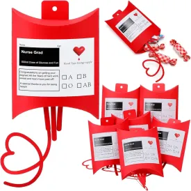 24 Pcs Nurse Graduation Gifts Bag Nurse Week Decorations Creative Craft Blood Bag for Medical Rn Grad Theme Party Doctor Birthday Party Supplies