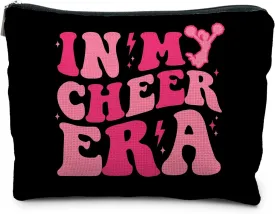 Cheer Makeup Bag Pouch - In My Cheer Era Hot Pink Cosmetic Bag, Perfect Cheerleader Gifts & Accessories