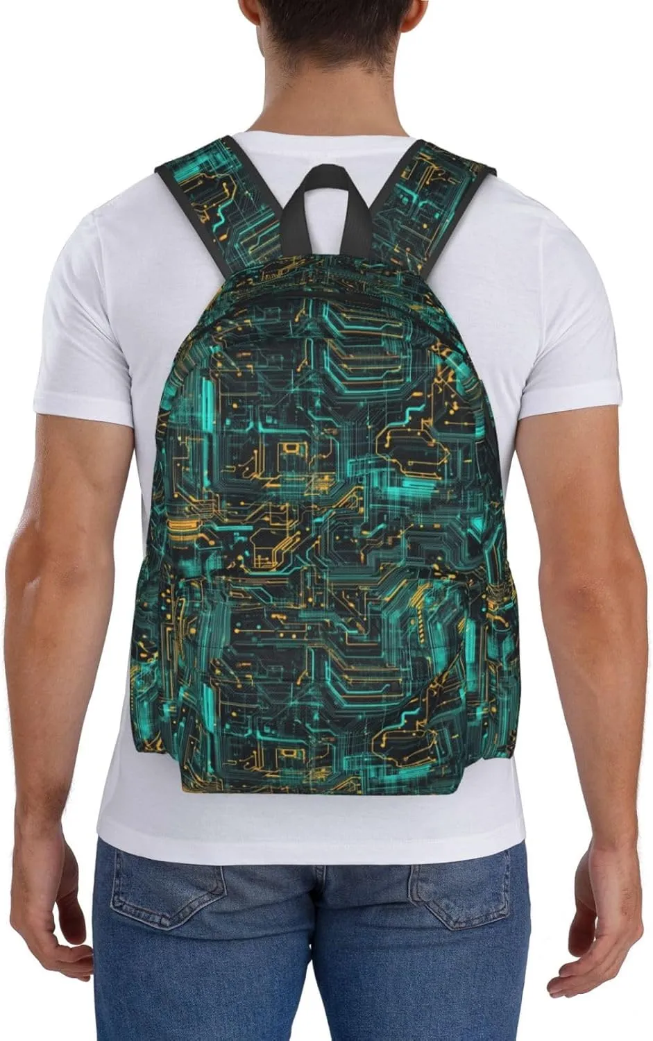 Circuit Board Backpack Laptop Backpacks Multipurpose Daypack For Men Women Travel Hiking