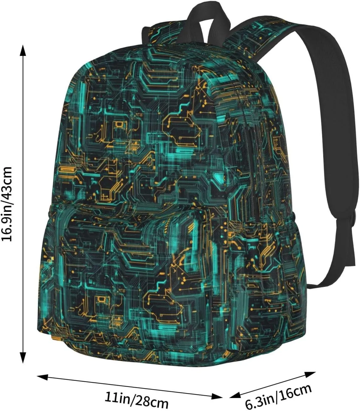 Circuit Board Backpack Laptop Backpacks Multipurpose Daypack For Men Women Travel Hiking
