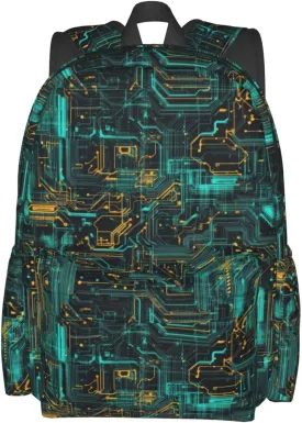 Circuit Board Backpack Laptop Backpacks Multipurpose Daypack For Men Women Travel Hiking