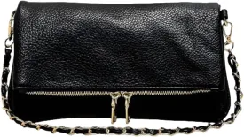 Foldover Crossbody Bags for Women, Vegan Leather Clutch Purse Retro Underarm Shoulder Evening Handbag