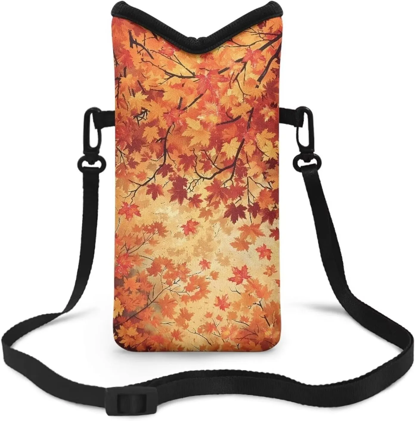 Maple Tree Print Universal Crossbody Cell Phone Purse Waist Pack Bag for Outdoor Sports Moblie Phone Carrying Cases Shoulder Belt Bag Pouch