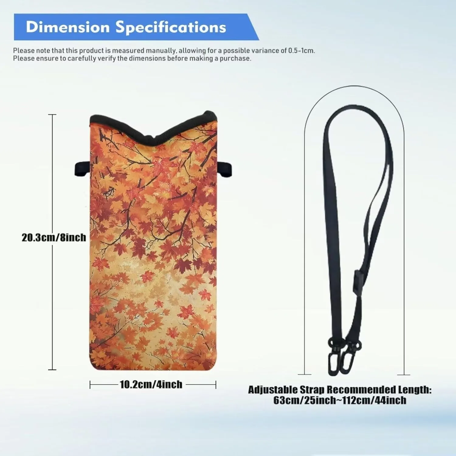 Maple Tree Print Universal Crossbody Cell Phone Purse Waist Pack Bag for Outdoor Sports Moblie Phone Carrying Cases Shoulder Belt Bag Pouch