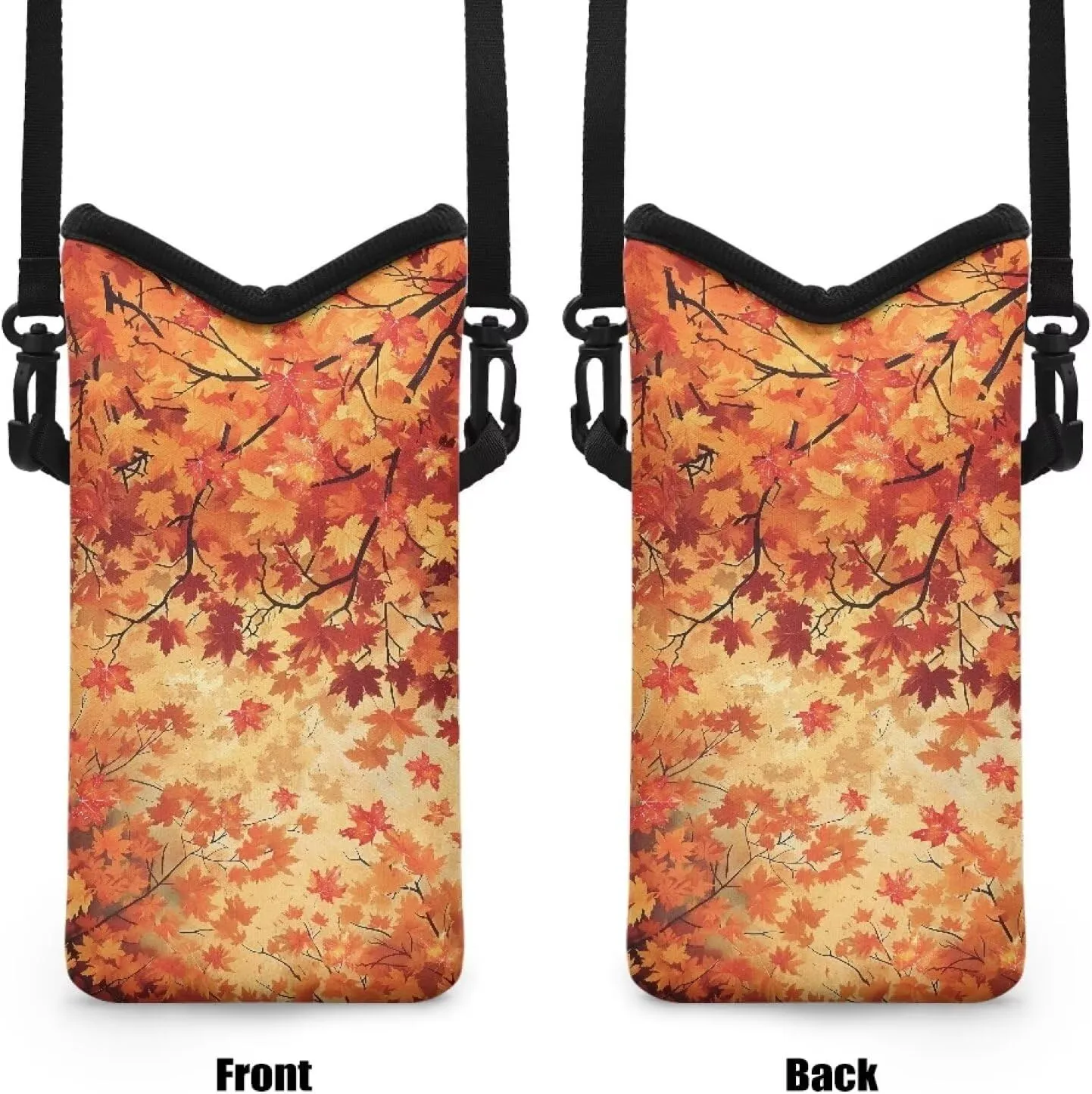 Maple Tree Print Universal Crossbody Cell Phone Purse Waist Pack Bag for Outdoor Sports Moblie Phone Carrying Cases Shoulder Belt Bag Pouch