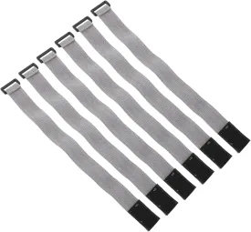 PRETYZOOM 3sets Elastic Dividers Microwave Safe Lunch Box Band Bento Replacement Parts (grey) 6pcs*3