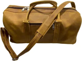 "Premium Leather Duffel Weekender Bag for Men & Women  Spacious, Durable & Stylish Travel Bag with Adjustable Shoulder Strap for Weekend Getaways & Short Trips (rustic long zi)