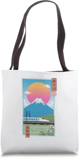 Shinkansen in Mt. Fuji Tote Bag