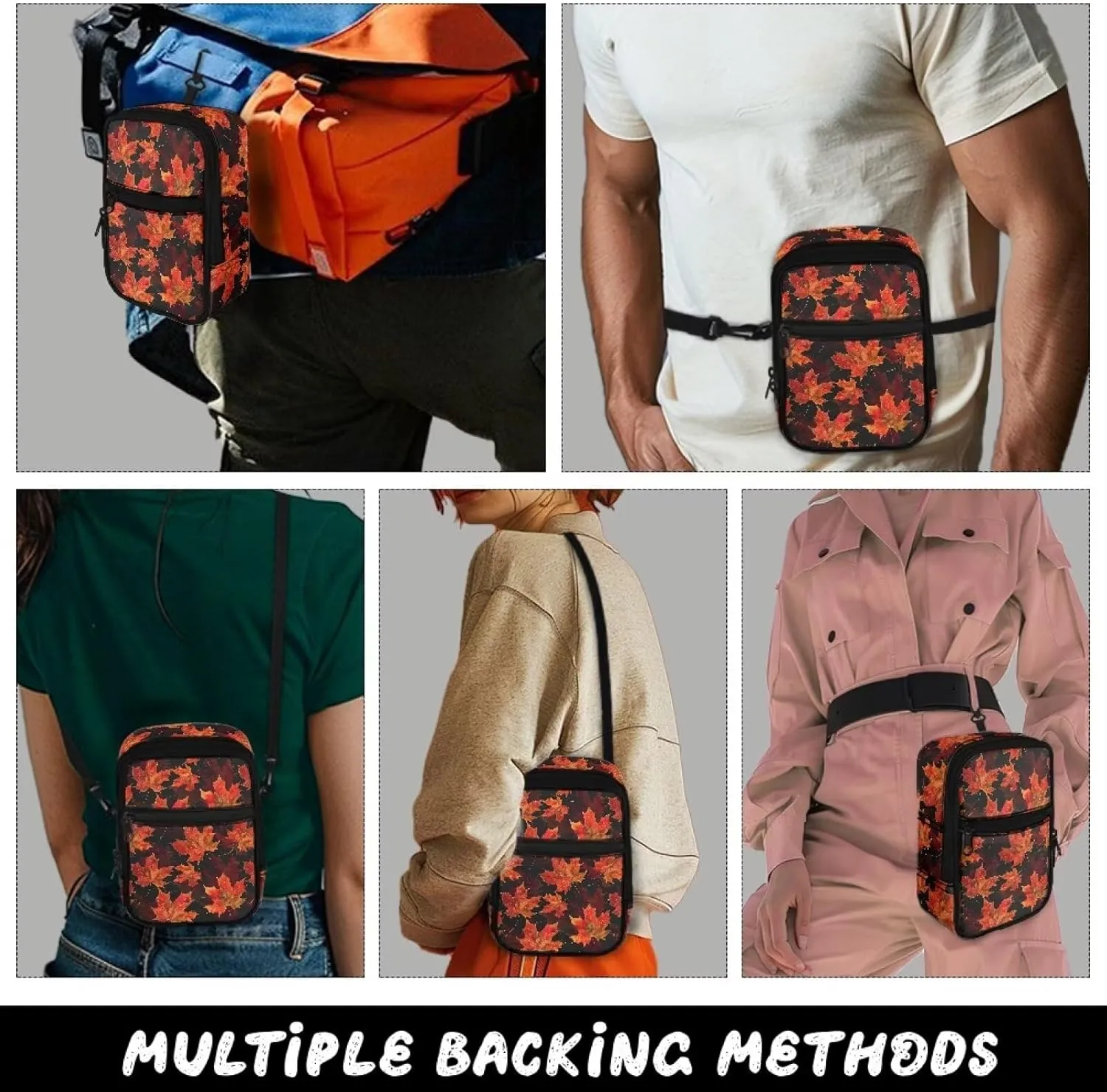 Small Messenger Bag for Women Men Sling Bag Crossbody Purse Wallet Purse Cell Phone Crossbody Bag