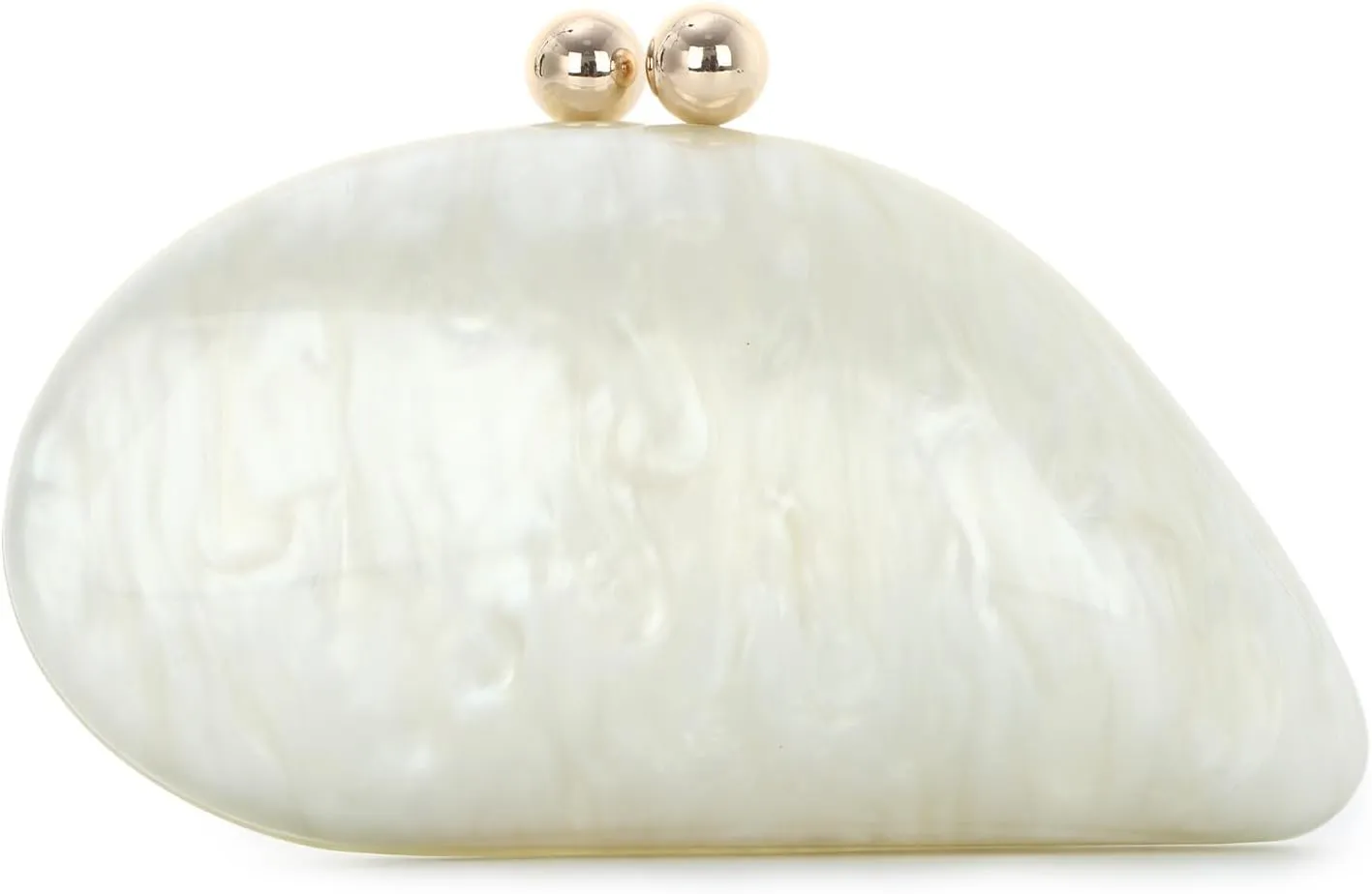 SUKUTU Acrylic Shell Shaped Bag Luxury Evening Clutch Bag Glitter Marble Handbag with Chain for Prom Wedding Party Cocktail