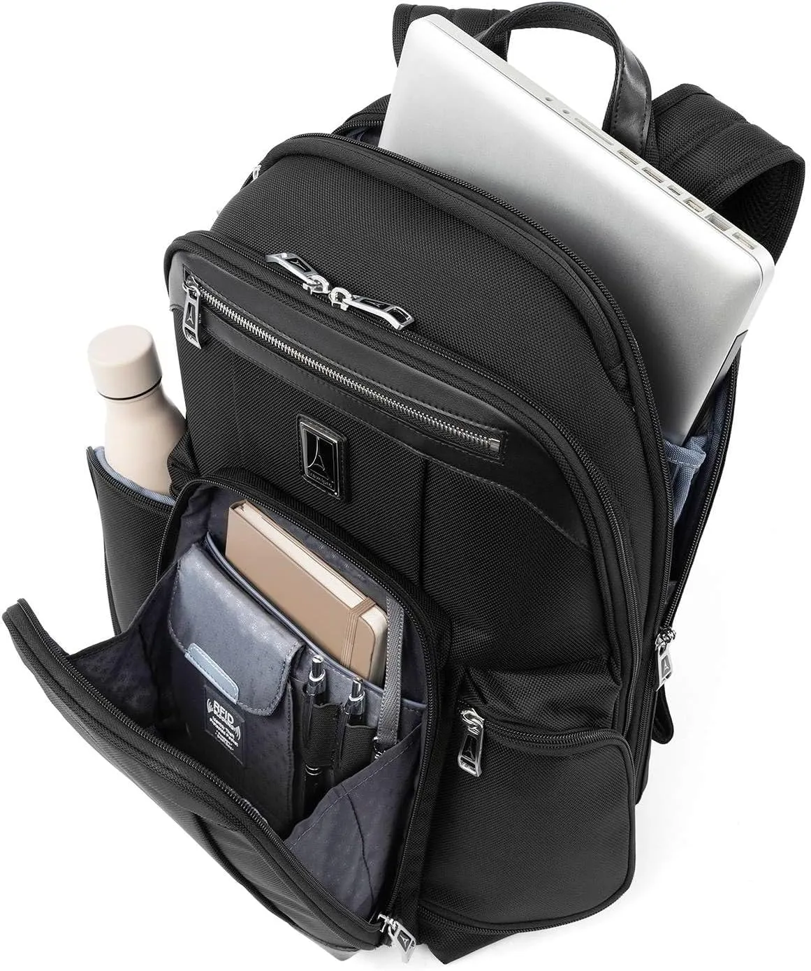 Travelpro Platinum Elite Business Laptop Backpack, Fits up to 17.5 Inch Laptop, Work, Travel, Men and Women, Shadow Black