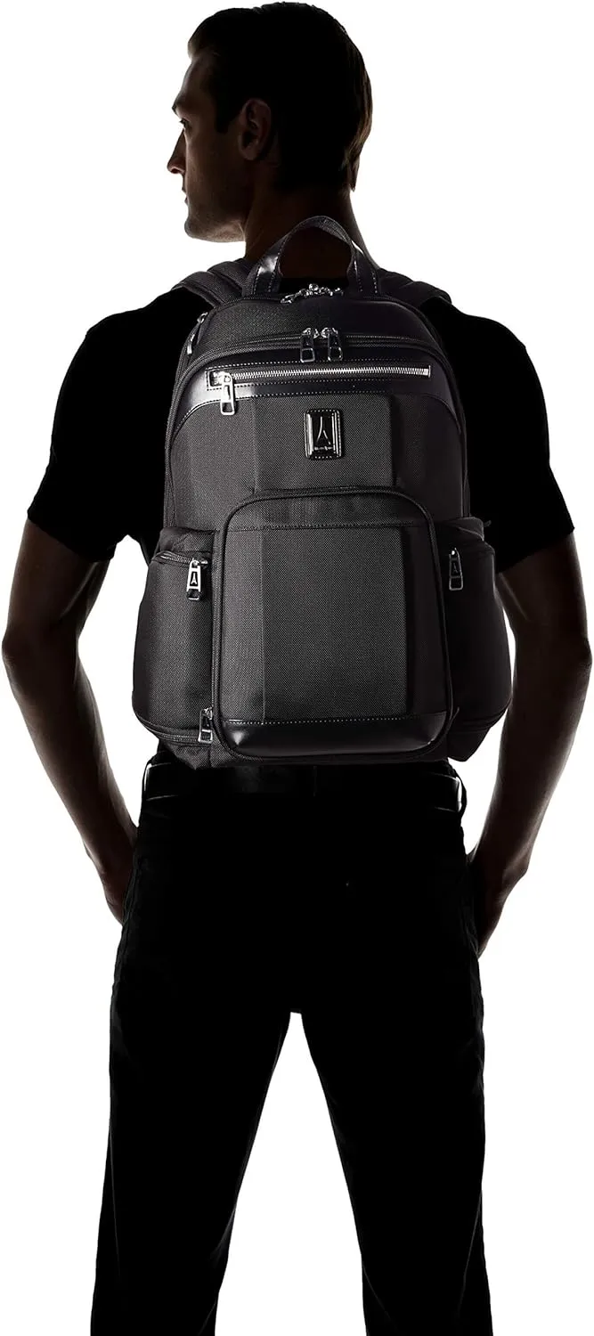 Travelpro Platinum Elite Business Laptop Backpack, Fits up to 17.5 Inch Laptop, Work, Travel, Men and Women, Shadow Black