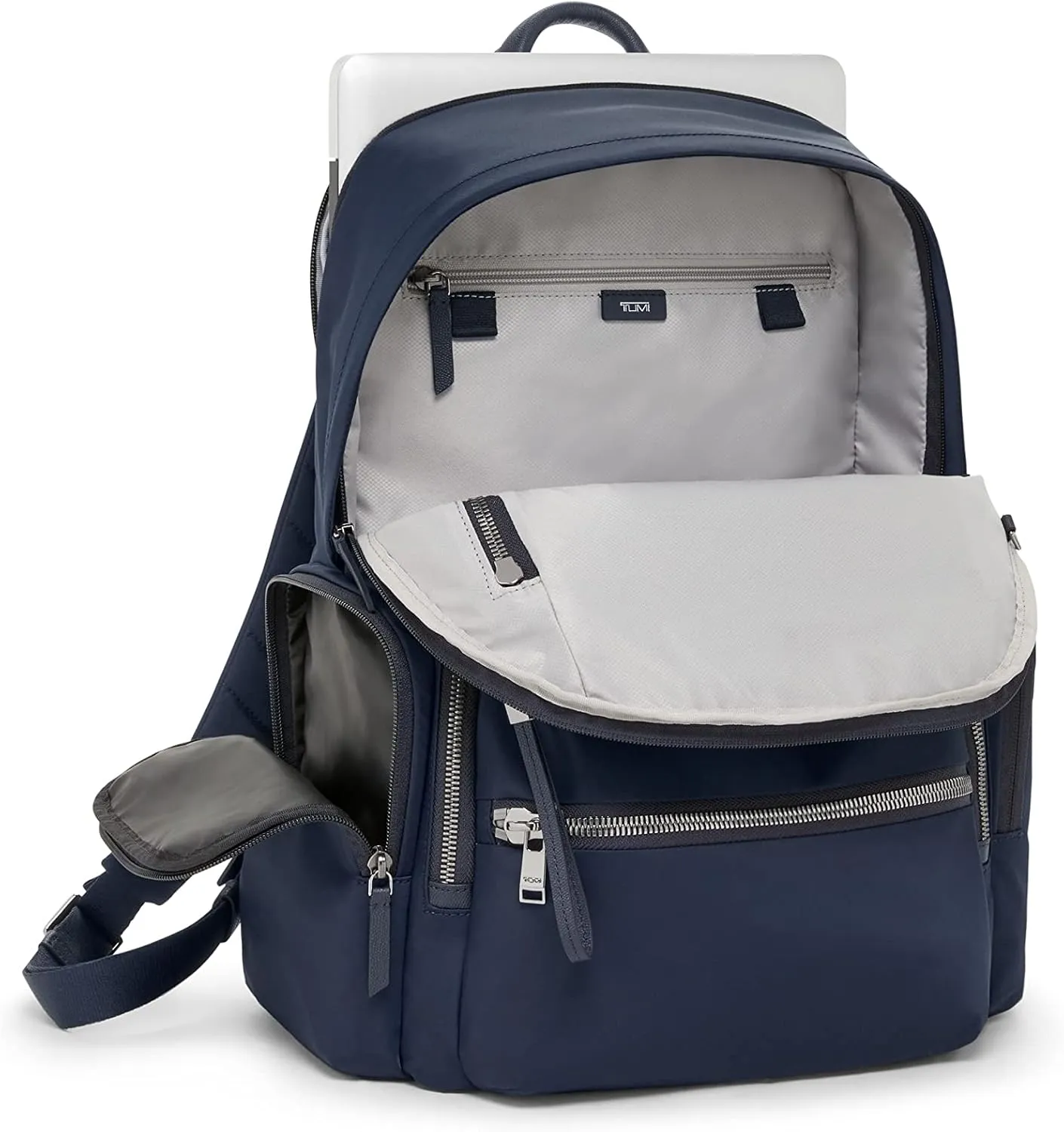 TUMI - Voyageur Celina Backpack - Travel Backpack for Women - For Business, Commute - Holds Up to 16" Laptop - Indigo & Silver Hardware