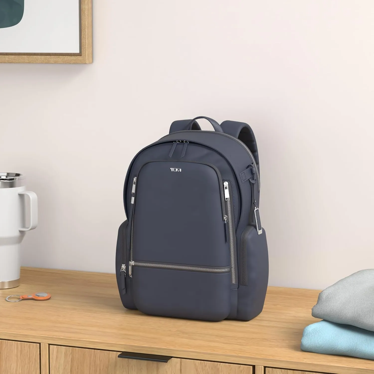 TUMI - Voyageur Celina Backpack - Travel Backpack for Women - For Business, Commute - Holds Up to 16" Laptop - Indigo & Silver Hardware