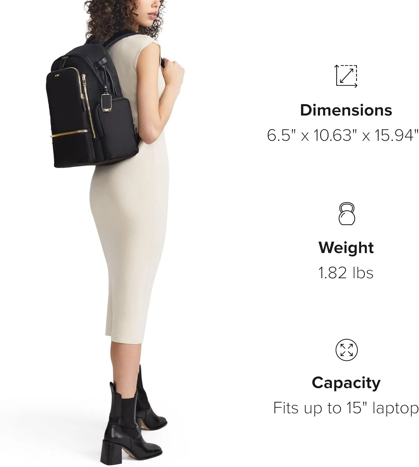 TUMI - Voyageur Celina Backpack - Travel Backpack for Women - For Business, Commute - Holds Up to 16" Laptop - Indigo & Silver Hardware