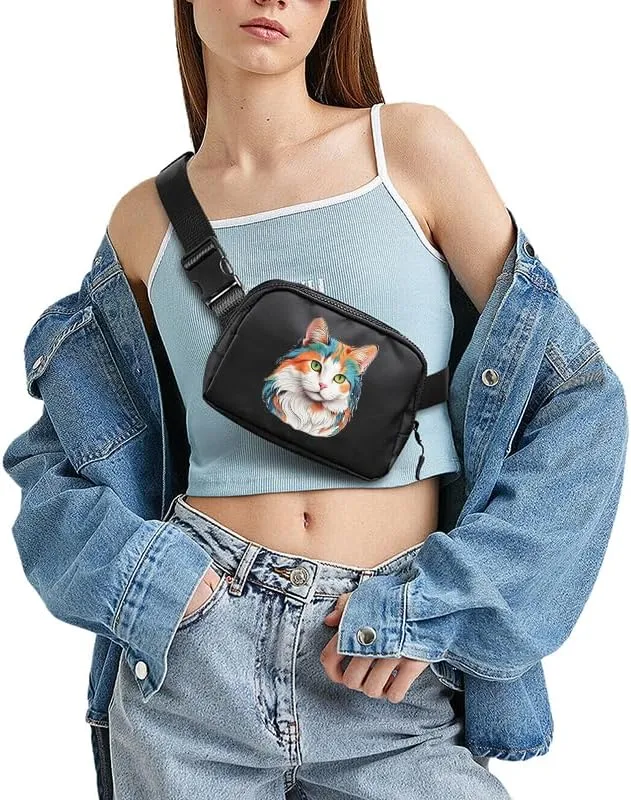 viewm Belt Bag for Women, Waterproof Fanny Packs for Women Men Fanny Pack Crossbody Bags for Women with Adjustable Strap for Travel Fitness Running Hiking