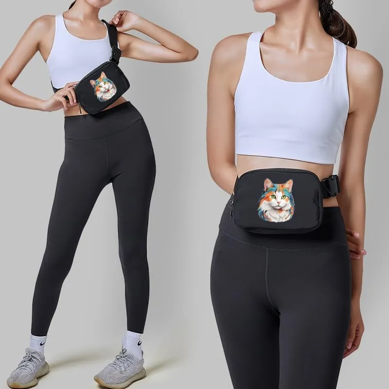 viewm Belt Bag for Women, Waterproof Fanny Packs for Women Men Fanny Pack Crossbody Bags for Women with Adjustable Strap for Travel Fitness Running Hiking