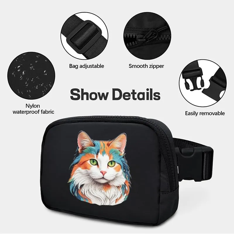 viewm Belt Bag for Women, Waterproof Fanny Packs for Women Men Fanny Pack Crossbody Bags for Women with Adjustable Strap for Travel Fitness Running Hiking
