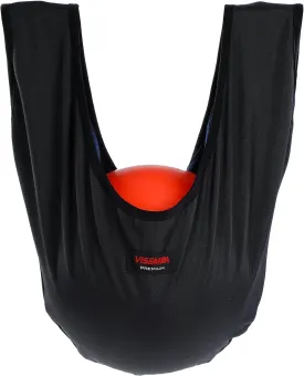 VISEMAN Bowling Polisher Bag Improved, Bowling Ball Cleaner Seesaw Thickened, 2-Layer Ball Carrier Towel Bag, Black