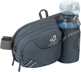 WATERFLY Fanny Pack Waist Bag: Waist Pack for Women Men with Water Bottle Holder Hiking Fanny Pack for Running Walking DogWalking Travel Cycling